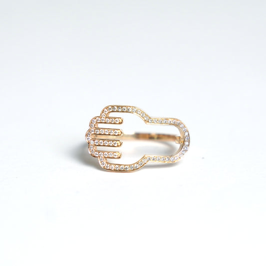 Hieroglyphic 18k Gold Ring