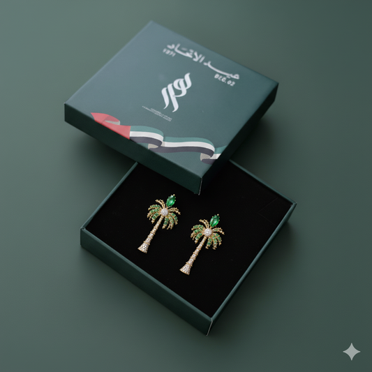 UAE Heritage Palm Earrings